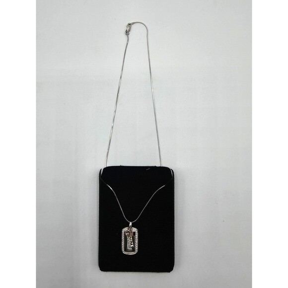 NEW w/ Tags USC Trojans Mini Dog Tag Silver Necklace MSRP: $99.95 - Picture 3 of 4